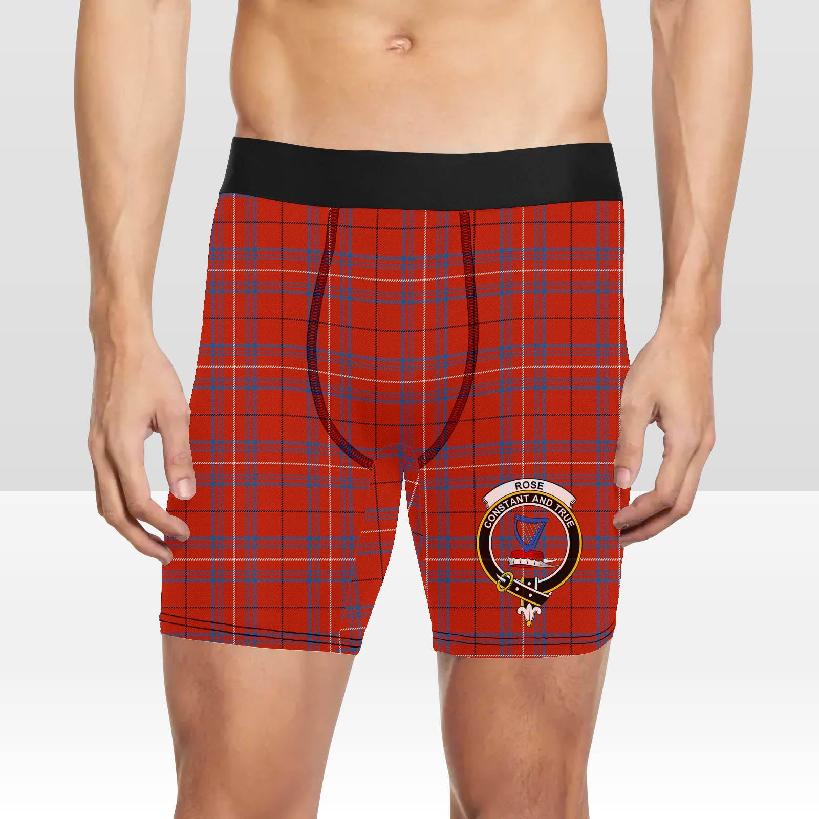 ScotsTee Shop Scottish Rose of Kilravock Ancient Crest Tartan Boxer Shorts