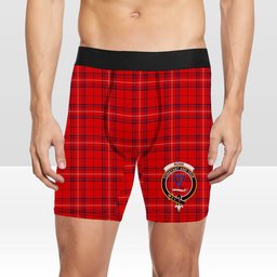 ScotsTee Shop Scottish Rose of Kilravock Modern Crest Tartan Boxer Shorts