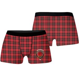 ScotsTee Shop Scottish Stuart Of Bute Modern Crest Tartan Boxer Shorts