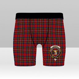 ScotsTee Shop Scottish Stewart Royal 1988 M&S Crest Tartan Boxer Shorts