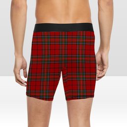 ScotsTee Shop Scottish Stewart of Galloway VS Crest Tartan Boxer Shorts