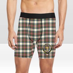 ScotsTee Shop Scottish Stewart Dress Ancient SC Crest Tartan Boxer Shorts