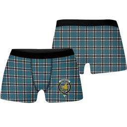 ScotsTee Shop Scottish Thompson Dress Blue Ancient Crest Tartan Boxer Shorts