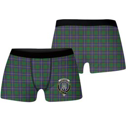 ScotsTee Shop Scottish Strange of Balkaskie SC Crest Tartan Boxer Shorts