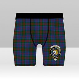 ScotsTee Shop Scottish Stewart of Appin 2 Crest Tartan Boxer Shorts