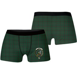 ScotsTee Shop Scottish Skene or Tribe of Mar Crest Tartan Boxer Shorts