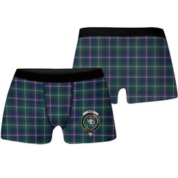 ScotsTee Shop Scottish Shaw of Carolina Modern Crest Tartan Boxer Shorts