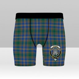 ScotsTee Shop Scottish Strang of Balkaskie Modern Crest Tartan Boxer Shorts