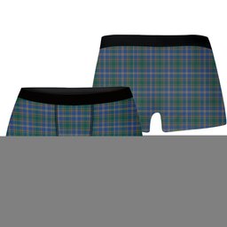 ScotsTee Shop Scottish Strang of Balkaskie Modern Crest Tartan Boxer Shorts