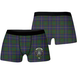 ScotsTee Shop Scottish Strang of Balkaskie Crest Tartan Boxer Shorts