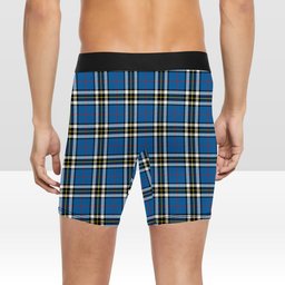 ScotsTee Shop Scottish Thomson Dress Blue Modern Crest Tartan Boxer Shorts
