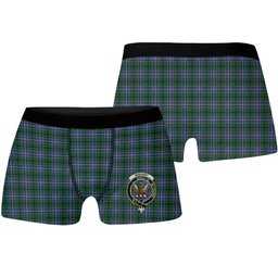ScotsTee Shop Scottish Wishart Hunting SC Crest Tartan Boxer Shorts