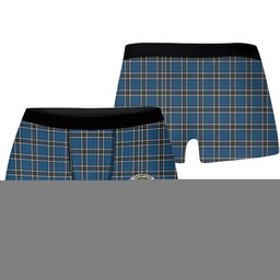 ScotsTee Shop Scottish Thompson Society Dress Blue Crest Tartan Boxer Shorts