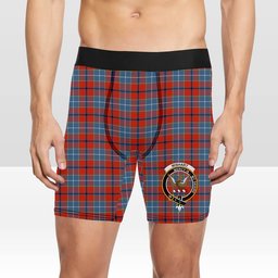 ScotsTee Shop Scottish Wishart Dress Ancient Crest Tartan Boxer Shorts