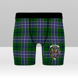 ScotsTee Shop Scottish Wishart Hunting Modern Crest Tartan Boxer Shorts