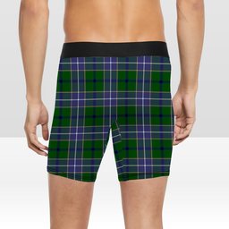 ScotsTee Shop Scottish Wishart Hunting Modern Crest Tartan Boxer Shorts