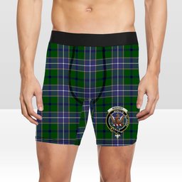 ScotsTee Shop Scottish Wishart Hunting Modern Crest Tartan Boxer Shorts