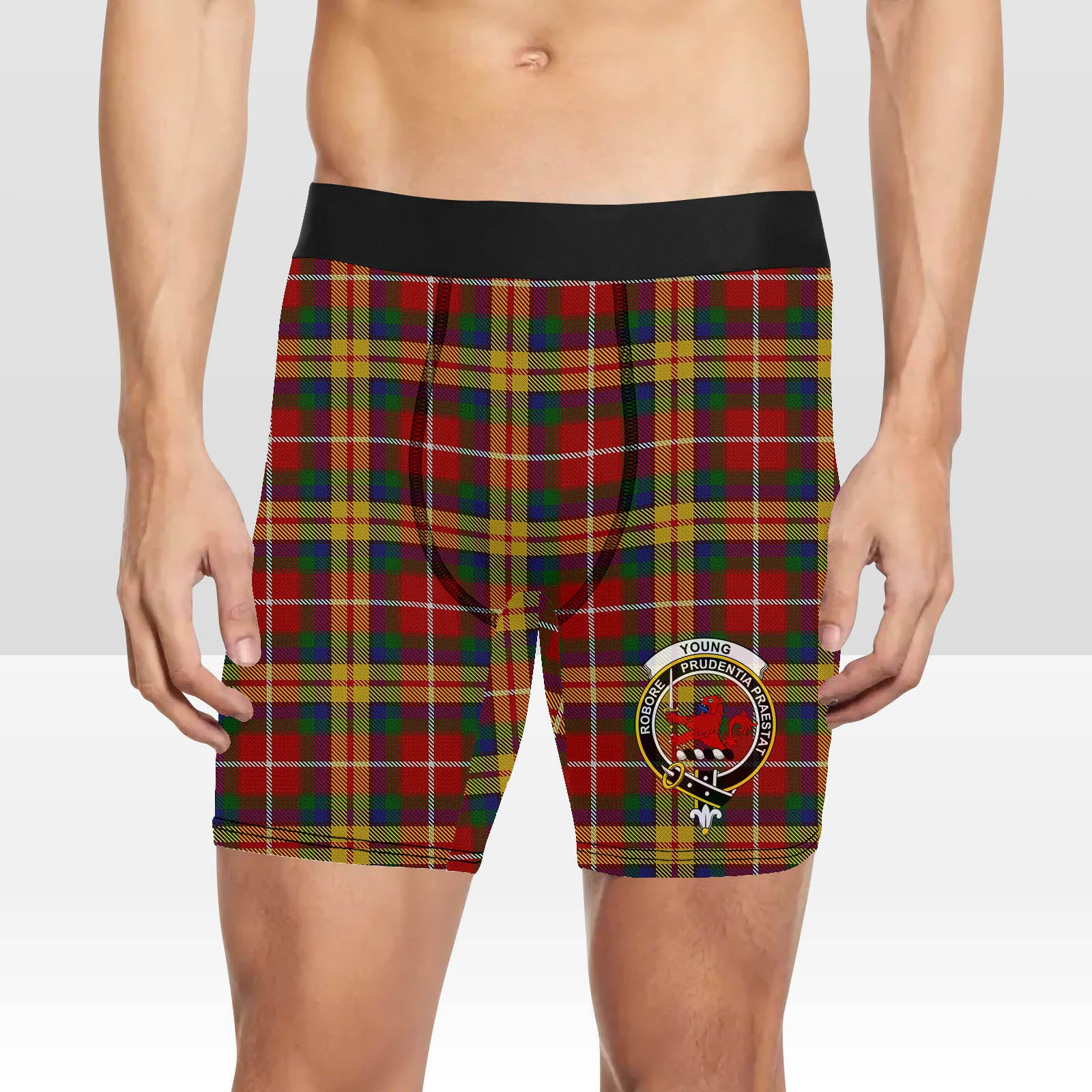 ScotsTee Shop Scottish Young Presidents Organisation Dress Crest Tartan Boxer Shorts