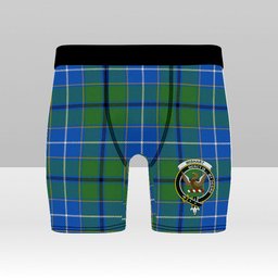ScotsTee Shop Scottish Wishart Hunting Ancient Clan Crest Tartan Boxer Shorts