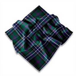 ScotsTee Shop Scottish Alexander of Menstry Hunting Modern Tartan Pocket Square, Scarf, Handkerchief