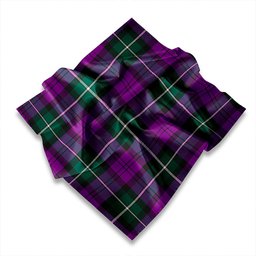 ScotsTee Shop Scottish Baillie (Highland Society of London) Modern Tartan Pocket Square, Scarf, Handkerchief