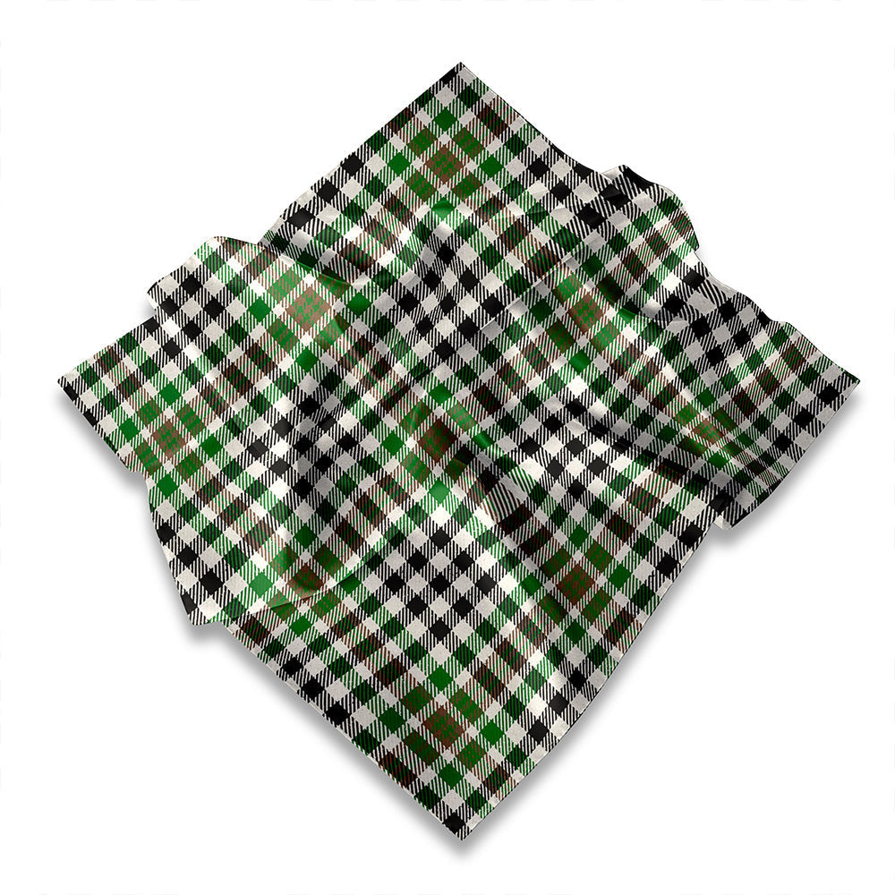 ScotsTee Shop Scottish Burns Heritage Check Ancient Tartan Pocket Square, Scarf, Handkerchief