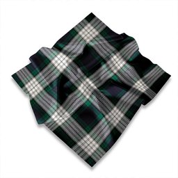 ScotsTee Shop Scottish Campbell 42nd Dress Balhousie Weathered Tartan Pocket Square, Scarf, Handkerchief