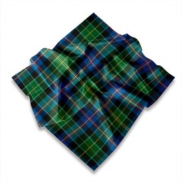 ScotsTee Shop Scottish Bullman Ancient Tartan Pocket Square, Scarf, Handkerchief