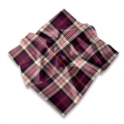 ScotsTee Shop Scottish Cameron of Erracht Dress #2 Weathered Tartan Pocket Square, Scarf, Handkerchief