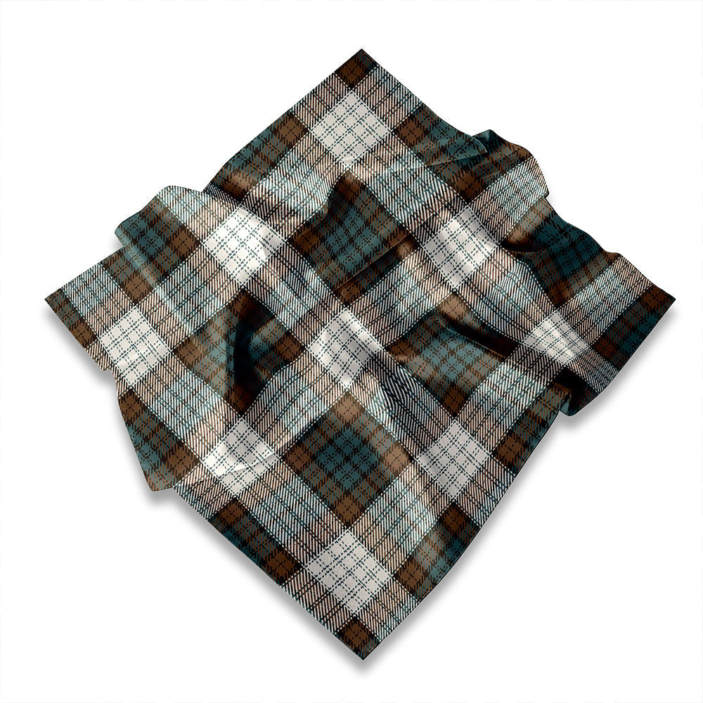 ScotsTee Shop Scottish Campbell 42nd Dress Modern Tartan Pocket Square, Scarf, Handkerchief
