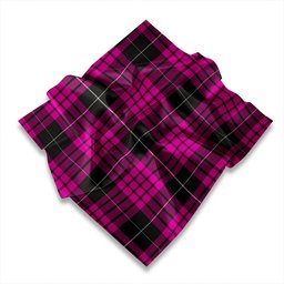 ScotsTee Shop Scottish Buchanan Cerise #2 Special Modern Tartan Pocket Square, Scarf, Handkerchief