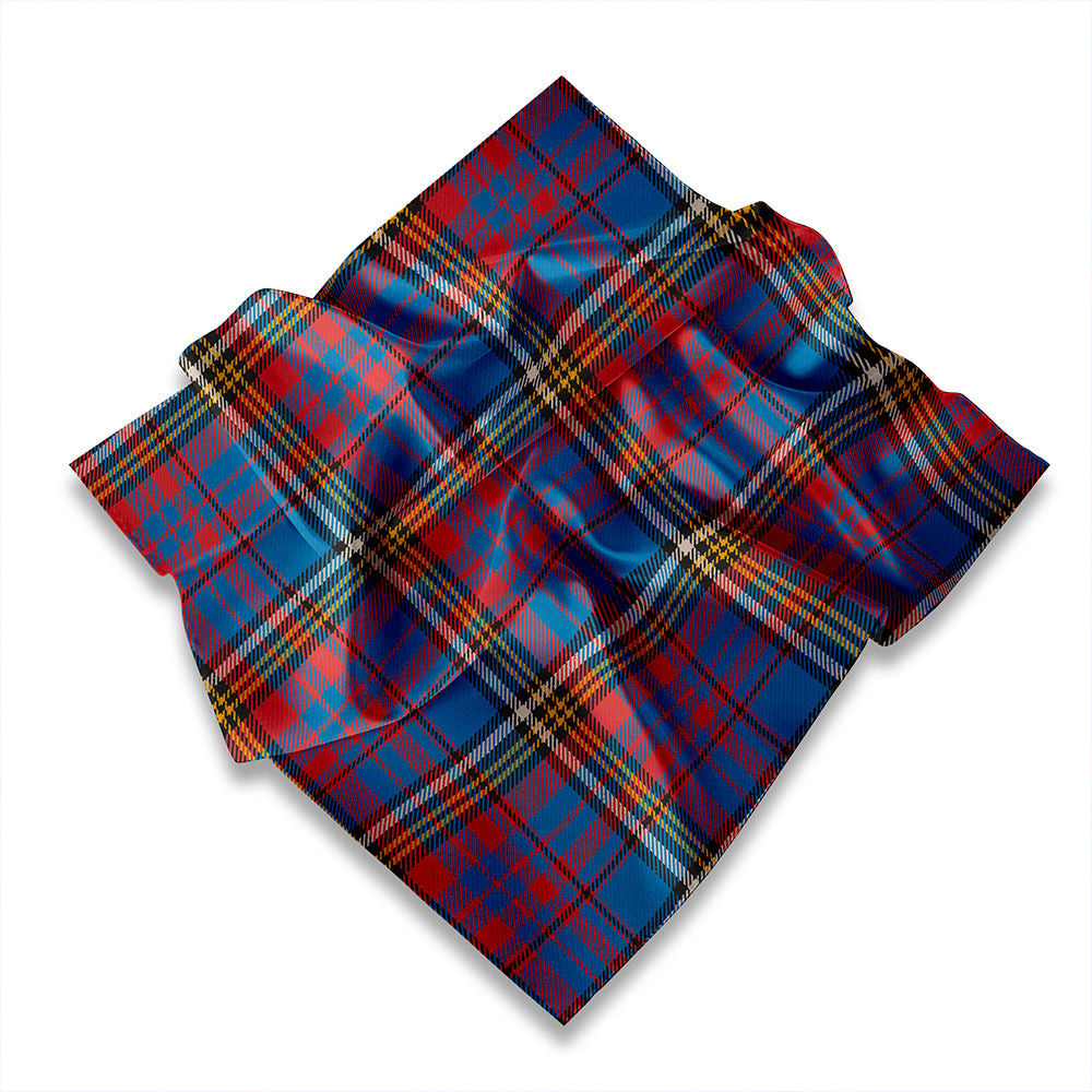 ScotsTee Shop Scottish Anderson Blue Westwood Ancient Tartan Pocket Square, Scarf, Handkerchief