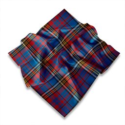 ScotsTee Shop Scottish Anderson Blue Westwood Ancient Tartan Pocket Square, Scarf, Handkerchief