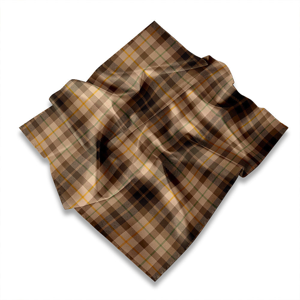 ScotsTee Shop Scottish Buchanan Hunting Weathered Tartan Pocket Square, Scarf, Handkerchief