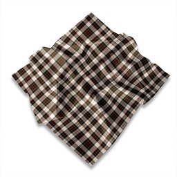 ScotsTee Shop Scottish Brodie Black & White Weathered Tartan Pocket Square, Scarf, Handkerchief