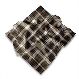 ScotsTee Shop Scottish Campbell Dress Modern Tartan Pocket Square, Scarf, Handkerchief