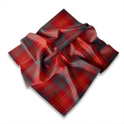 ScotsTee Shop Scottish Burns 1930 Weathered Tartan Pocket Square, Scarf, Handkerchief