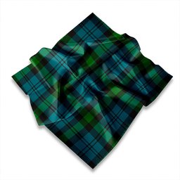 ScotsTee Shop Scottish Campbell of Cawdor Weathered Tartan Pocket Square, Scarf, Handkerchief