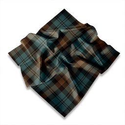 ScotsTee Shop Scottish Campbell of Glenlyon Modern Tartan Pocket Square, Scarf, Handkerchief
