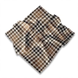 ScotsTee Shop Scottish Burns Heritage Check Weathered Tartan Pocket Square, Scarf, Handkerchief