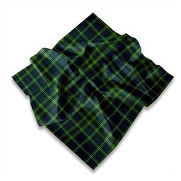 ScotsTee Shop Scottish Campbell of Argyll 1815 Ancient Tartan Pocket Square, Scarf, Handkerchief