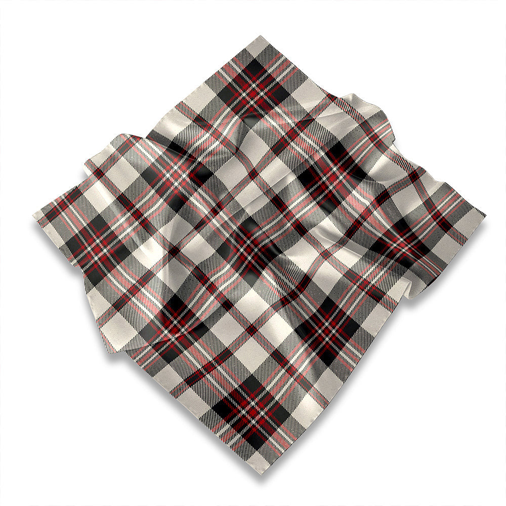 ScotsTee Shop Scottish Buccleuch Dress Weathered Tartan Pocket Square, Scarf, Handkerchief