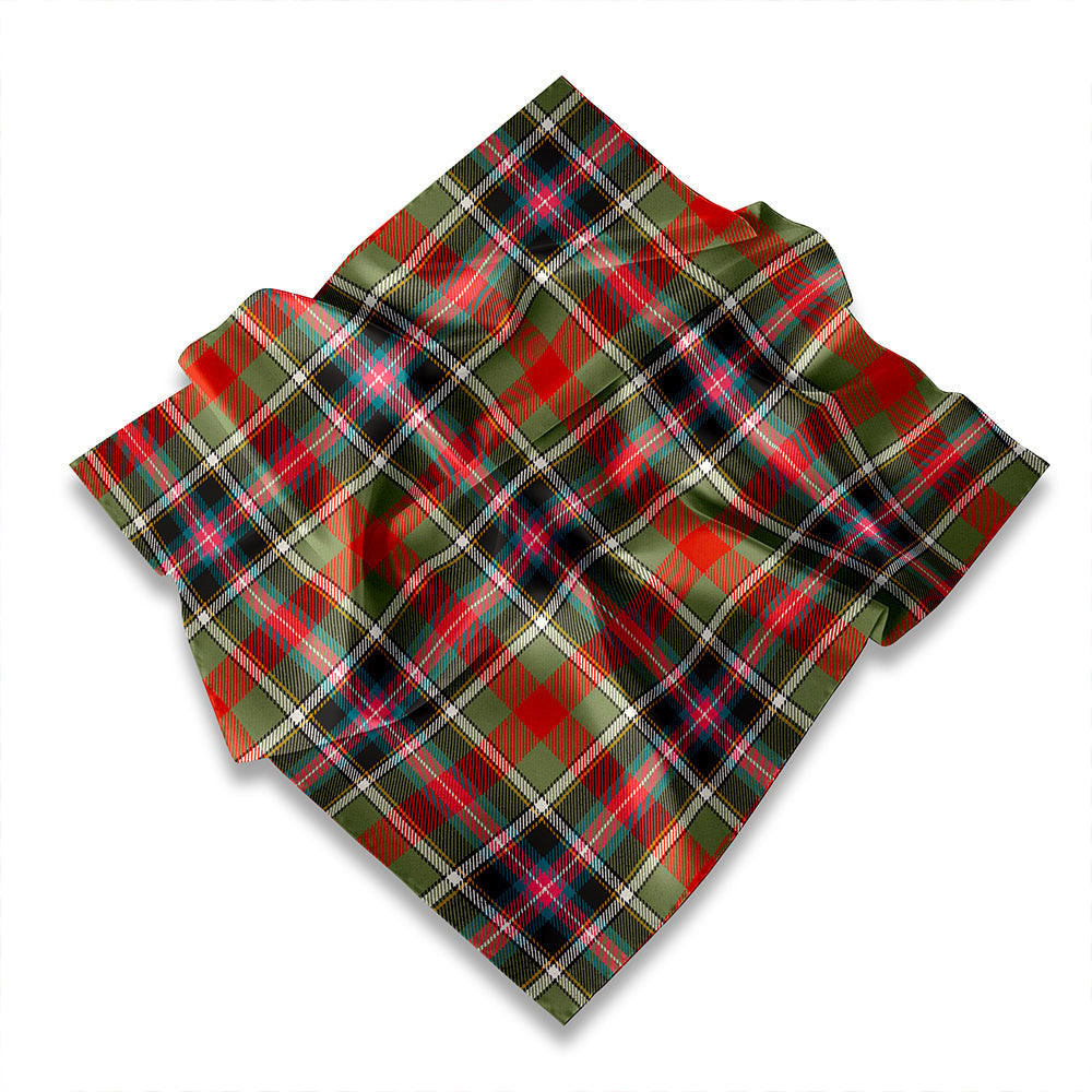 ScotsTee Shop Scottish Bruce of Kinnaird Ancient Tartan Pocket Square, Scarf, Handkerchief