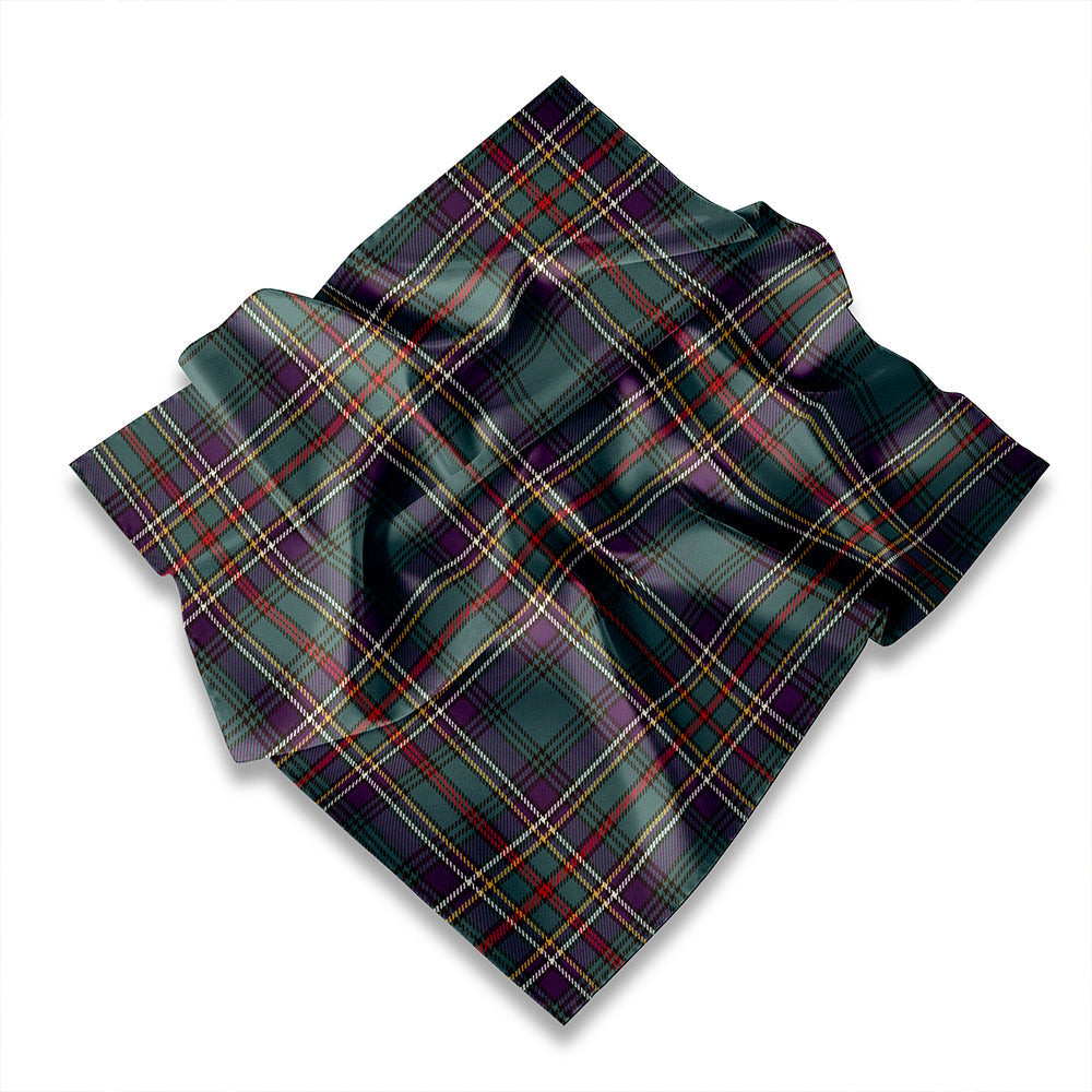 ScotsTee Shop Scottish Cockburn (Coburn) of Ormiston Dress Weathered Tartan Pocket Square, Scarf, Handkerchief