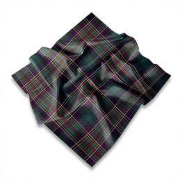 ScotsTee Shop Scottish Cockburn (Coburn) of Ormiston Dress Weathered Tartan Pocket Square, Scarf, Handkerchief