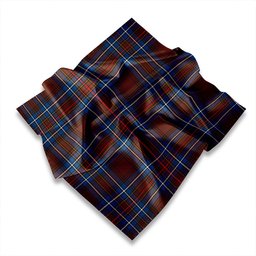 ScotsTee Shop Scottish Cockburn Brown (Coburn Brown) Ancient Tartan Pocket Square, Scarf, Handkerchief
