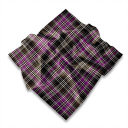 ScotsTee Shop Scottish Drummond Clans Originaux Purple Modern Tartan Pocket Square, Scarf, Handkerchief