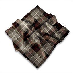 ScotsTee Shop Scottish Dunlop Hunting Modern Tartan Pocket Square, Scarf, Handkerchief