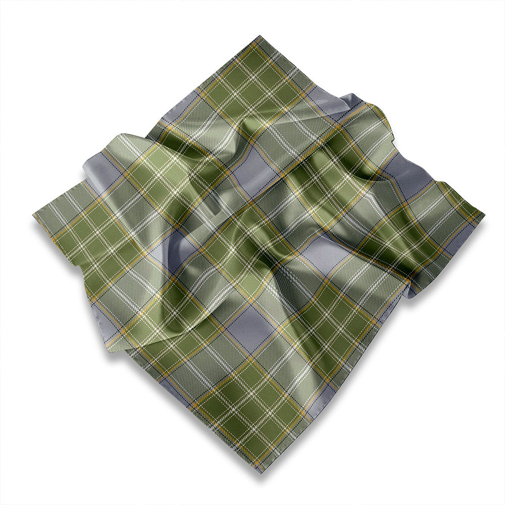 ScotsTee Shop Scottish Currie of Arran Weathered Tartan Pocket Square, Scarf, Handkerchief