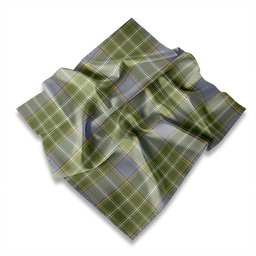ScotsTee Shop Scottish Currie of Arran Weathered Tartan Pocket Square, Scarf, Handkerchief